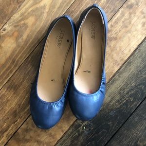 J Crew Navy Ballet Flats
